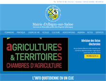Tablet Screenshot of mairie-albignysursaone.fr